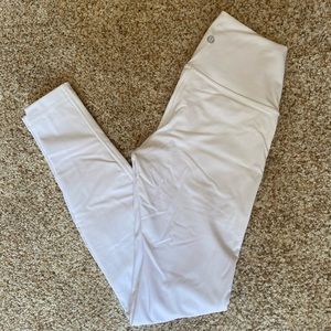 NEVER WORN white lululemon leggings